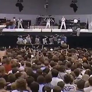 Freddy Mercury’s iconic vocal warmup with the crowd at Live Aid, 1985. What a time to be alive