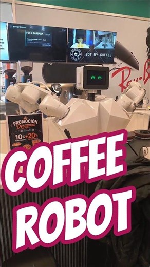 Este robot no falla con tu pedido de café ☕🤖 #robot #coffee #perfect