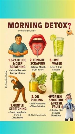 6 Morning Detox Habits That Cleanse Your Body Naturally! #healthylifestyle