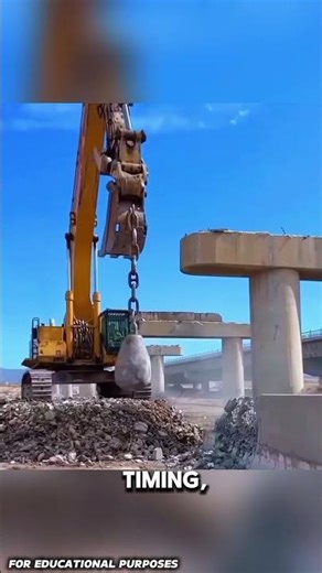 12,000 lb Wrecking Ball vs Concrete Wall 💥 #usa #didyouknow #facts #youtubeshorts#documentary#fyp