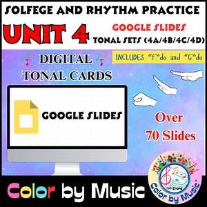 Unit 4 (Set 4A/4B/4C/4D) Digital Solfege Flash Cards Use Conversational Solfege