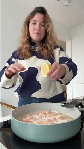 Linguine met scampi’s en witte wijnsaus 🥰 #pastalover #pastarecipe #easyrecipe #snelklaar