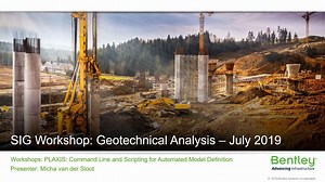 PLAXIS 2020 - PLAXIS Command Line and Scripting forAutomated Model Definition