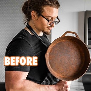 6.9M views · 13K reactions | Easy Guide On Seasoning and Restoring Cast Iron | Joshua Weissman | Facebook