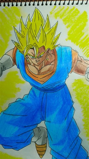 Vagito Super Saiyan drawing 🔥 || #drawing #vagito #shorts