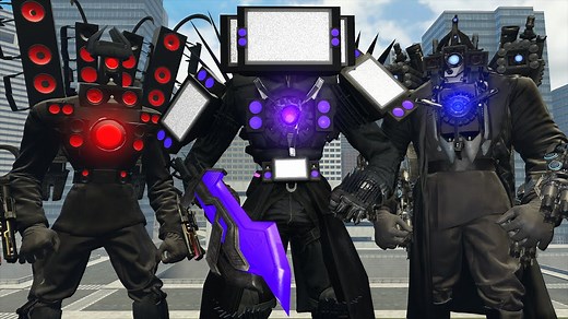 6.2K views · 132 reactions | New Titans Virlance TV Man, Cameraman, And Speakerman Vs Skibidi Toilet In Garrys Mod! | Piyush Gaming | Facebook