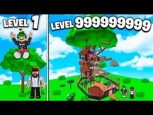 I BUILT A GIANT TREE HOUSE in ROBLOX SUPER TREEHOUSE TYCOON