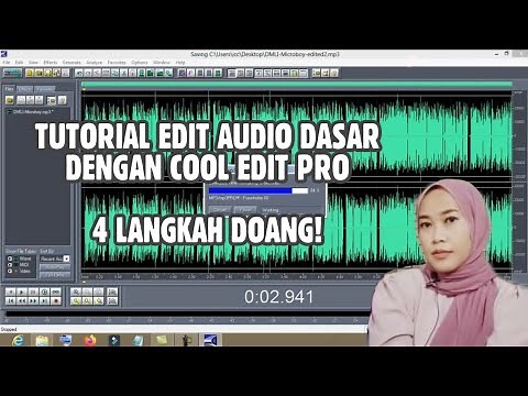 TUTORIAL EDIT AUDIO DASAR DENGAN COOL EDIT PRO | VOICE OVER JADI CRISPY!