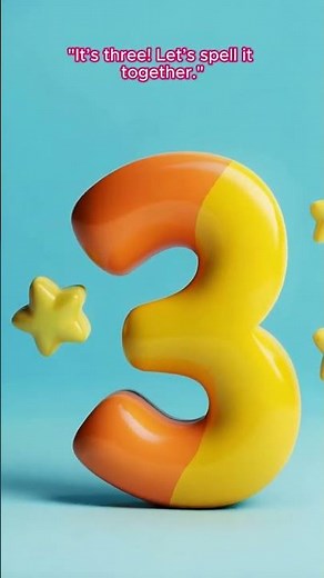 Name the Number! 🔢 Three (3) 3️⃣ | Learn to Spell for Kids | #Shorts #mamaousaysay