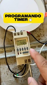 Programémos un Timer #ElectricistaEnCasa #electrician #electricity #electricidad #ELECTRICISTAS #InstalacionesProfesionales | Electricista En Casa