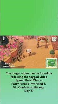 Patty Gets Aggressive & I Speed-Build a Farm Out of Panic #animalcrossing