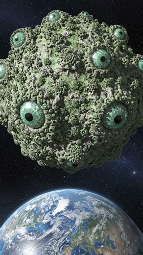 This Mandelbulb monster just woke up 😲💀💩 #blender #mandelbulb