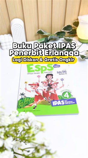 Buku Paket IPAS Nih - Buku Paket SD MI Erlangga Kurikulum Merdeka Lengkap Revisi