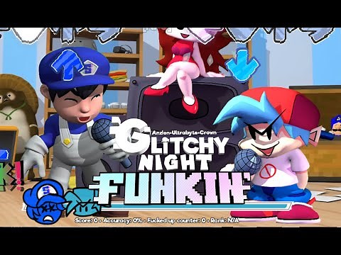 SMG4 WEEK - GLITCHY NIGHT FUNKIN V2 GAMEPLAY