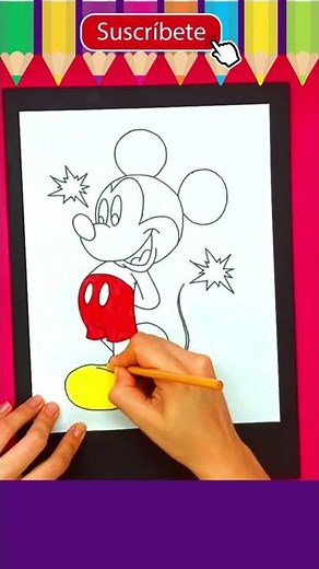 Como Colorear a MICKEY MOUSE | Pintar a Mickey de Disney