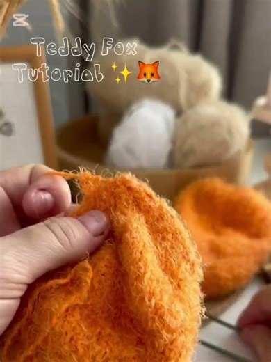 Making the Head of a Knitted Fox 🦊 | Knitting Tutorial 🤍 | OlaKnittedBears