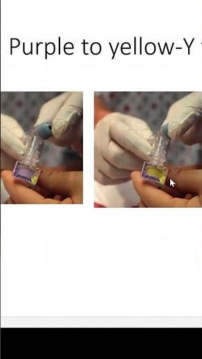 Color change from purple to yellow/ ETCO2 sensor