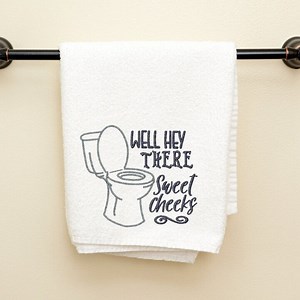 Funny Bathroom Embroidery Design: "well Hey There" (digital Download) - Etsy