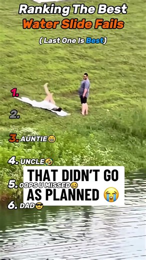 Water Slide Fails #ranking #shorts #usa #funny