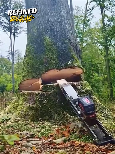 1.4M views · 5.4K reactions | Massive trees coming down with unbelievable precision and insane power. #treecutting #treefelling #heavyequipment #forestwork #CaughtOnCamera | Refined Realms | Facebook