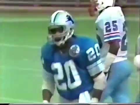 November 13, 1983 - Detroit Lions at Houston Oilers (Billy Sims Karate Kick)
