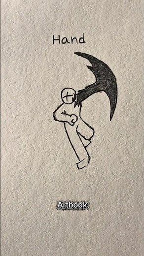How to draw body with (scythe,hand,sword) ✨