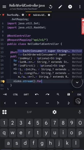 Java no Android: JDTLS + Spring Boot + Maven (Autocomplete Real) #jdtls #coding #springboot #shorts