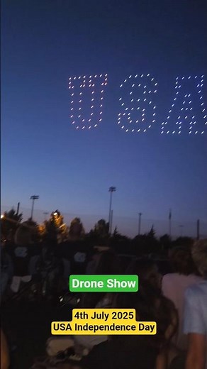4th July 2025... Drone show... USA Independence day celebration.,. #apexnc #apex #apexpeakway