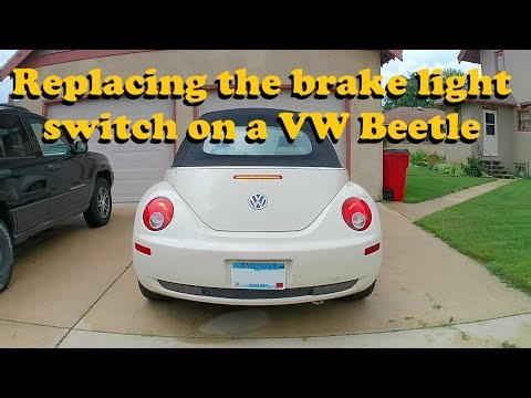 Replacing the Brake Light Switch on a VW Beetle