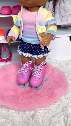 Kelise and Kylie on Instagram: "Baby Alive Doll Gets Ready To Go Roller Skating #babyalivedolls #dolls"