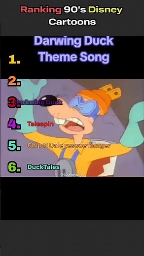 Ranking 90's Disney Cartoons