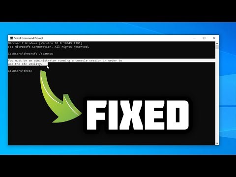 (FIXED) You must be an administrator running a console session in order to use the SFC Utility| 2024