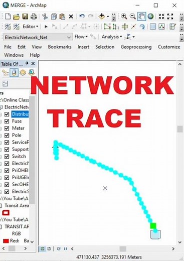 Network trace in ArcGIS #arcgis #sorts #trending #ram #qgis #networktrace #utilitynetwork#gis