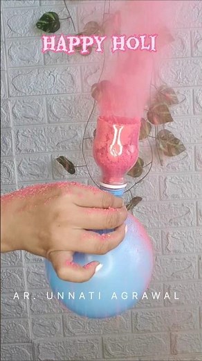 CREATE Your Own AMAZING Holi Color Fog Bombs at Home🩷 #shorts #holi2025 #diycrafts