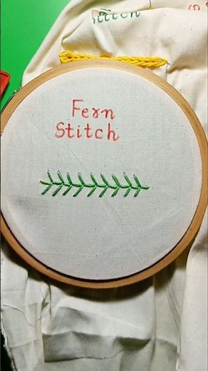 FERN STITCH | BASIC HAND EMBROIDERY FOR BEGINNERS | #embroiderylover #fernstitch