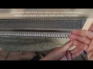 For any flat-bed knitting machine: how to knit cowl/neck warmer/hat/bonnet. Beginner-friendly.