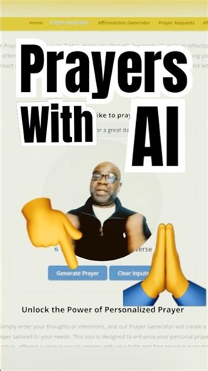 Built This AI Prayer Tool After What My Pastor Said… 🙏💡