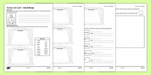Romeo and Juliet Act II Worksheet