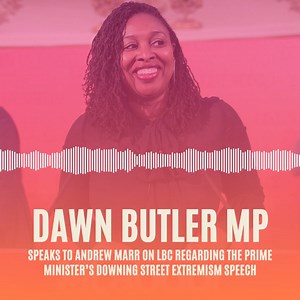 Last night I spoke to Andrew Marr about the worrying proposal to stop MPs speaking to certain protest groups. To dictate to MPs who we can speak to is authoritarian & an outrageous affront to democracy! All whilst the Conservatives allow racism to flourish in their party! | Dawn Butler
