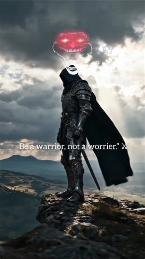 Be a Warrior, Not a Worrier ⚔️