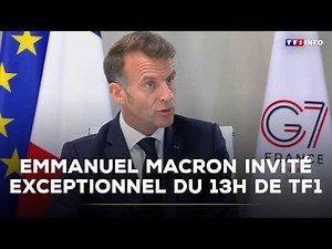 Iran, G7, war in Ukraine: Emmanuel Macron, special guest on TF1's 1 p.m. news | TF1 INFO