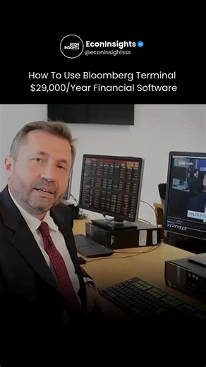 Economic News | Insights | Analysis on Instagram: "The Bloomberg Terminal packs an enormous range of advanced and often surprising features that go far beyond trading screens. Its real-time tanker map tracks global oil shipments via satellite to anticipate supply disruptions, while flight and ship tracking tools help traders monitor corporate executives, resource flows, and geopolitical tension. The MAP function visualizes global capital flows, currencies, and bond yields in real time, and WEI g