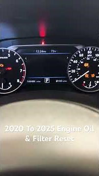 Nissan Sentra Oil & Filter Reset #nissan #nissansentra #shorts #shortsfeed #shortvideo #short