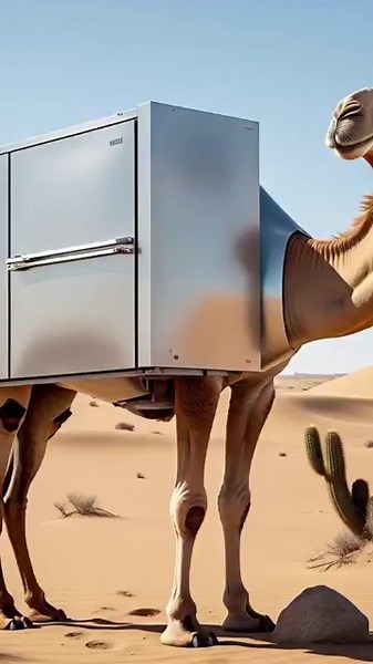 Frigo camello buffo fardelo