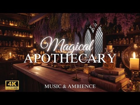 Cosy Magical Apothecary Ambience | Soft Study, Reading, Coloring or Relaxing Music