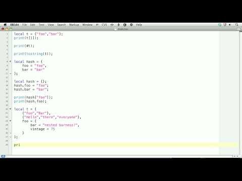 Corona SDK Tutorial | Creating and Using Tables