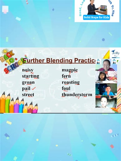 Jolly Phonics Level 2 Blending Practice for Kids