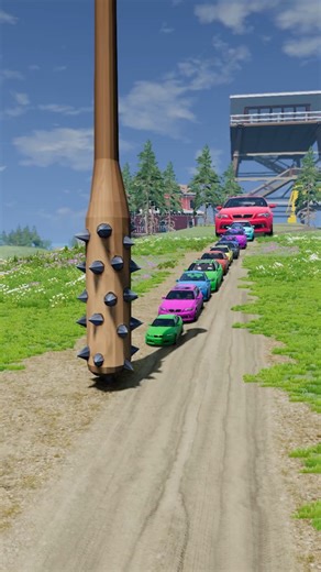 Colorful Small To Giant Cars vs Hammer #31