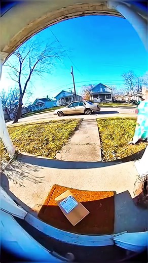 Porch exploding package box with glitter🏳️‍🌈✨🦄#porchpiratecaught #glitter #package #prank #fyp