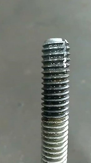 how to clean threads with homemade tool.